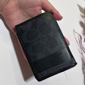 Dark blue coach wallet - used with signs of wear